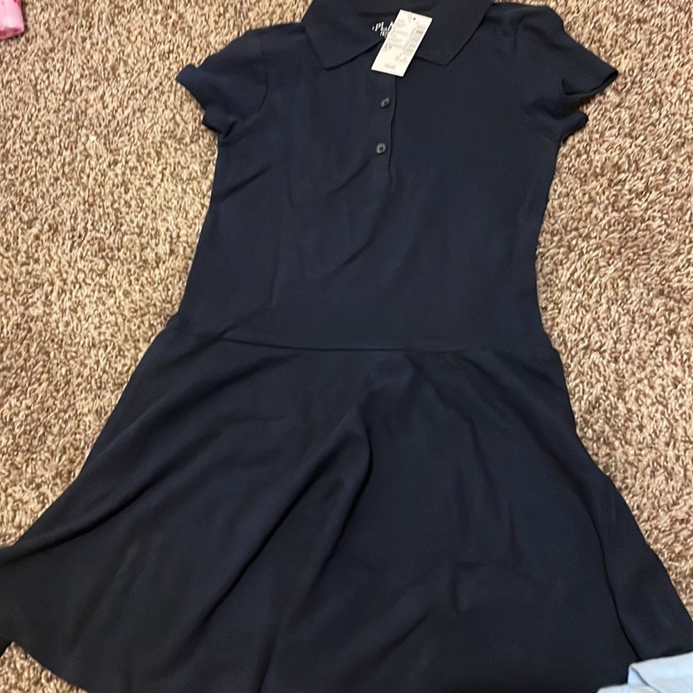Children’s Place 5/6 pique polo uniform dresses NWT. Sold together. - Picture 2 of 3